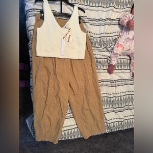 Tank top and linen pant set